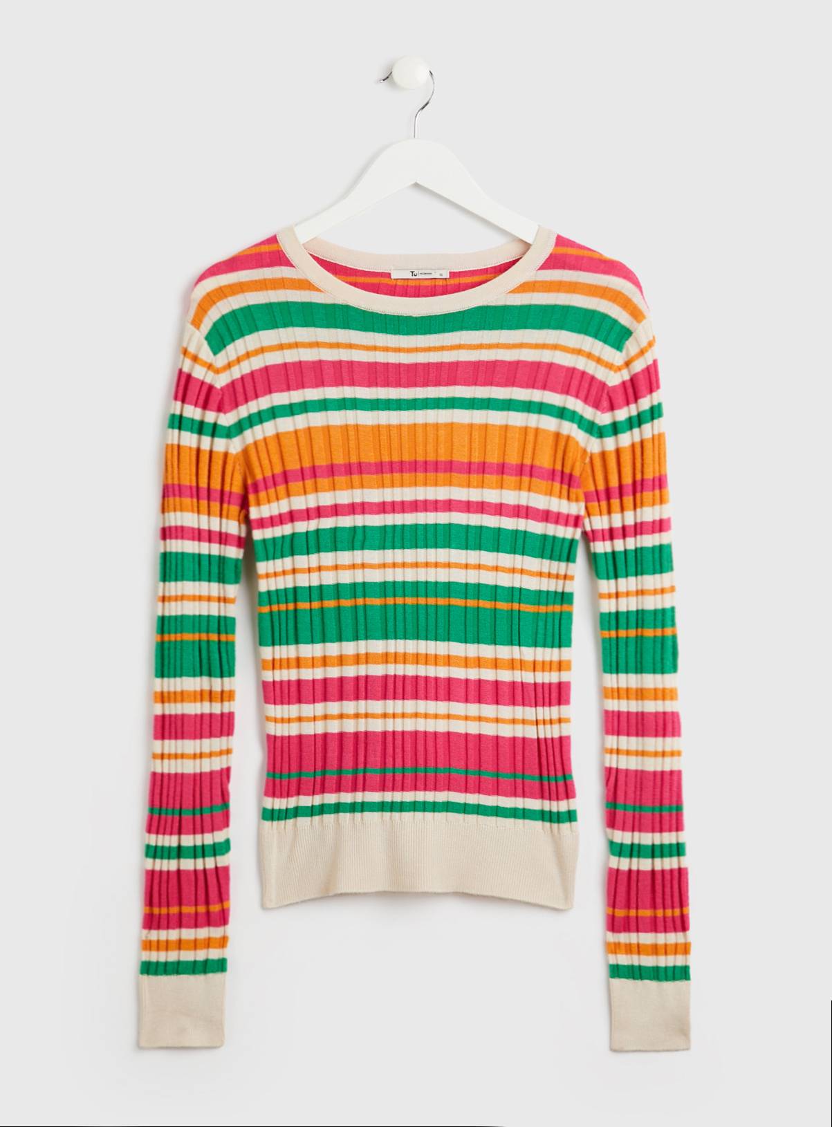 Bright Ribbed Stripe Jumper 10 - Image 3
